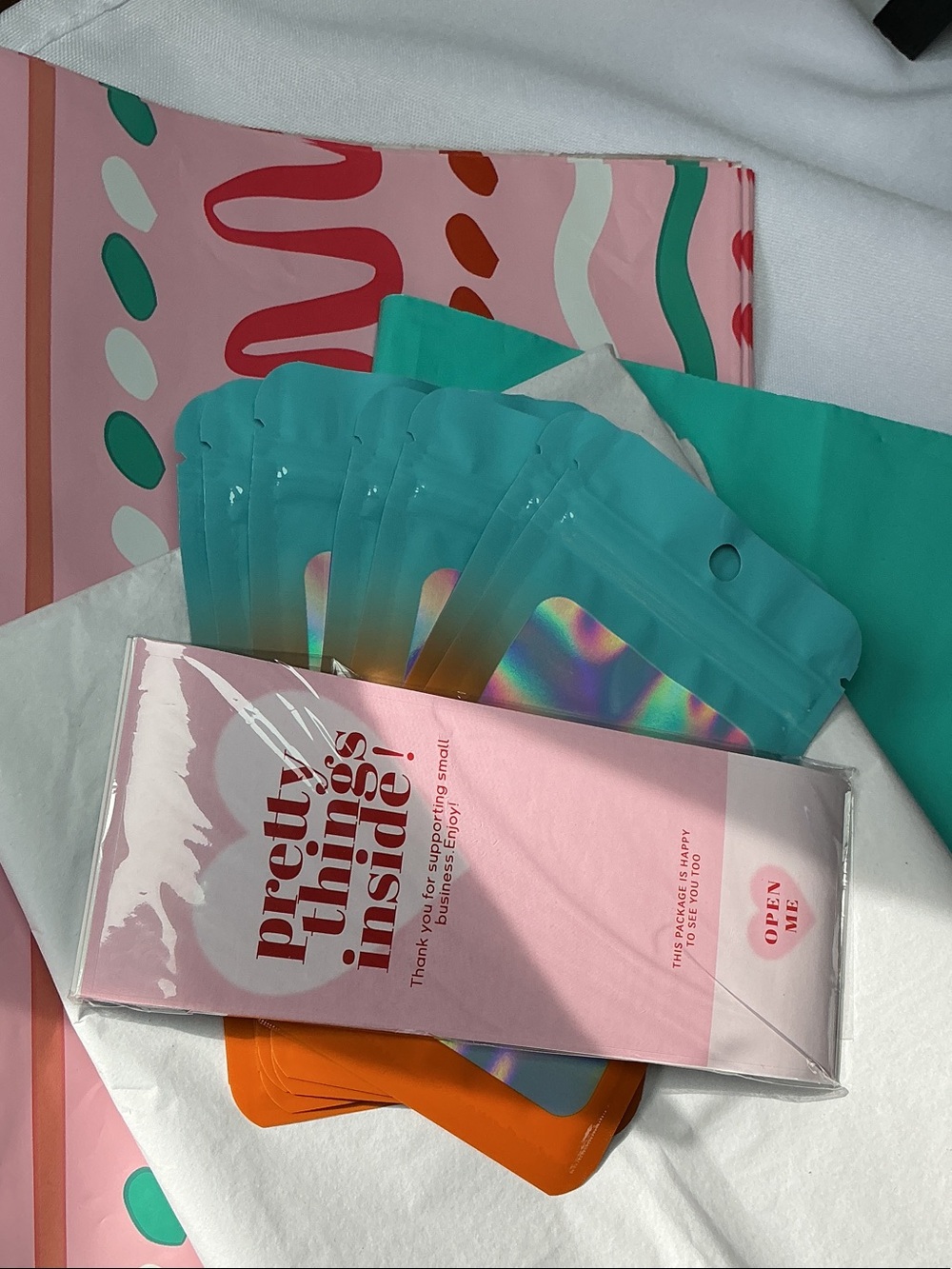 ⭐️ Cute Boutique Shipping Bundle Poly Mailers Bags Thank You Cards